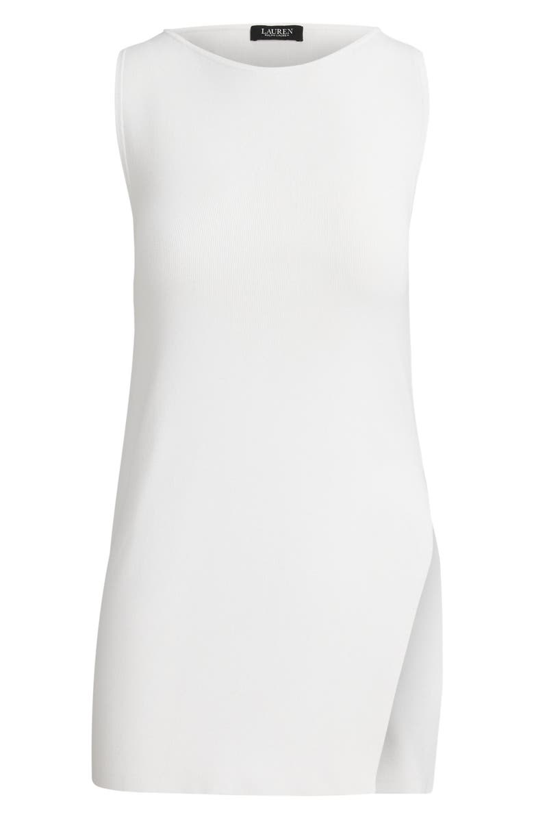 Lauren Ralph Lauren Sleeveless Side Slit Tunic, Alternate, color, White