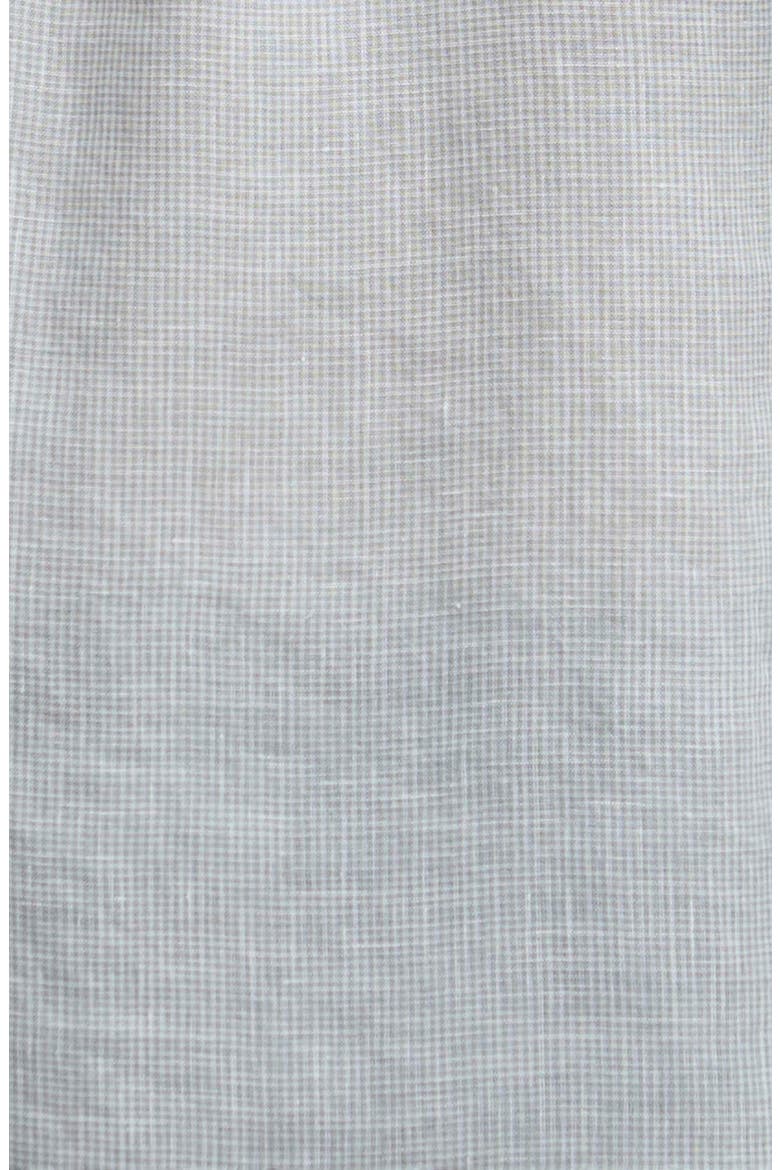 Linton Tailored Fit Check Linen Button-Down Shirt, Alternate, color, SLATE