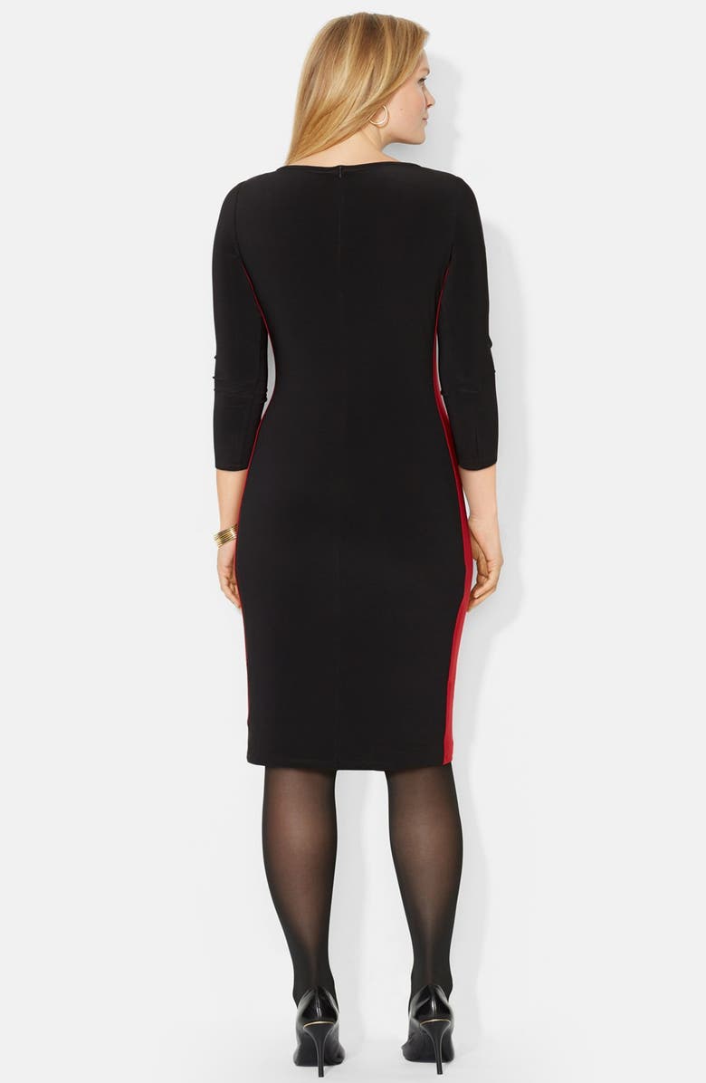 Lauren Ralph Lauren Colorblock Matte Jersey Dress, Alternate, color,