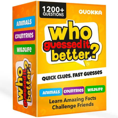 Who Guess It Better Visual Clue Card Game Collection