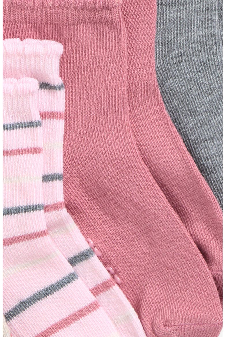 Bows Assorted 10-Pack Crew Socks, Alternate, color, IVORY/PINK COMBO
