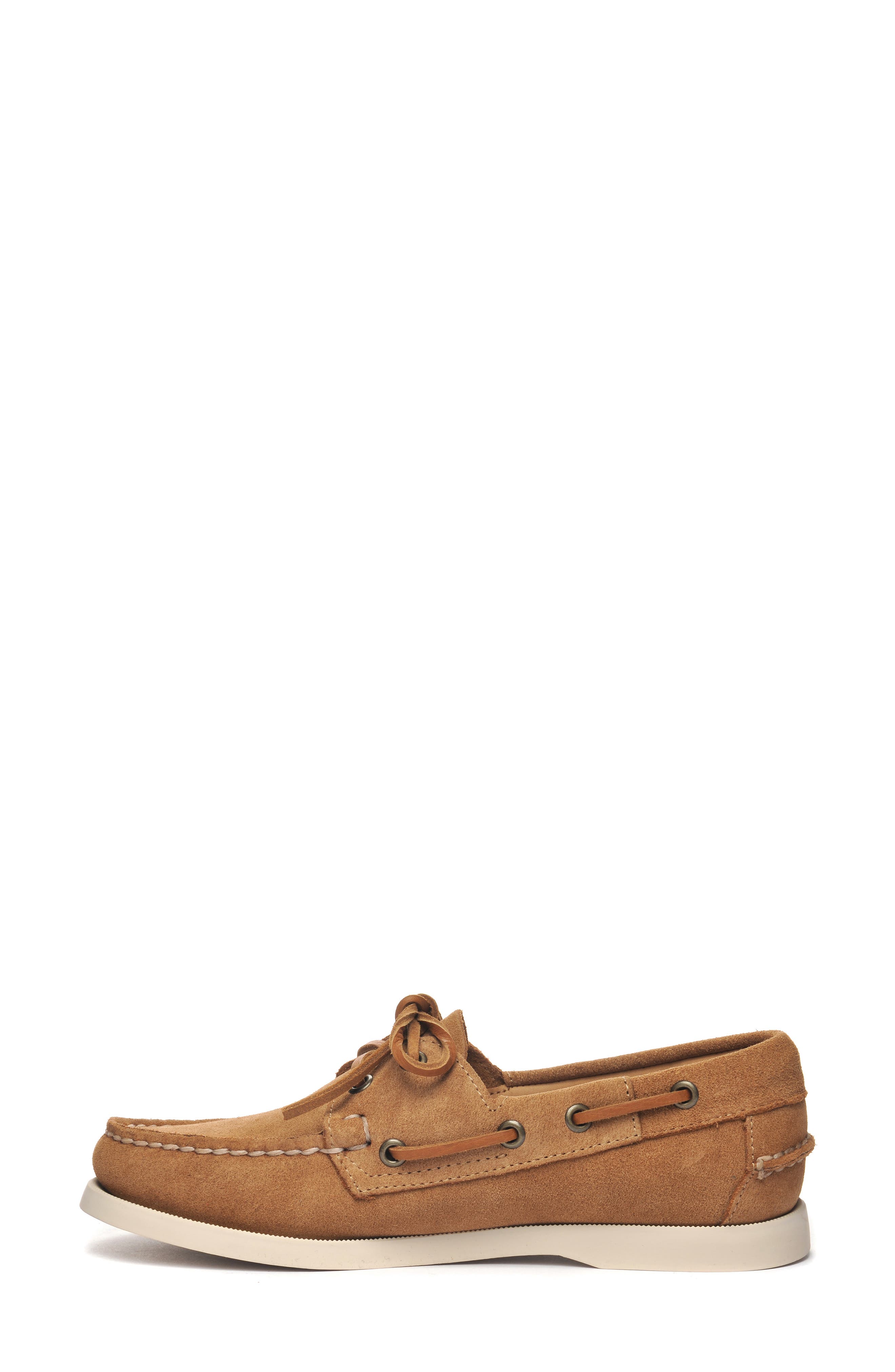 Portland Roughout Boat Shoes, Alternate, color, BROWN COGNAC - BROWN BRIQUE