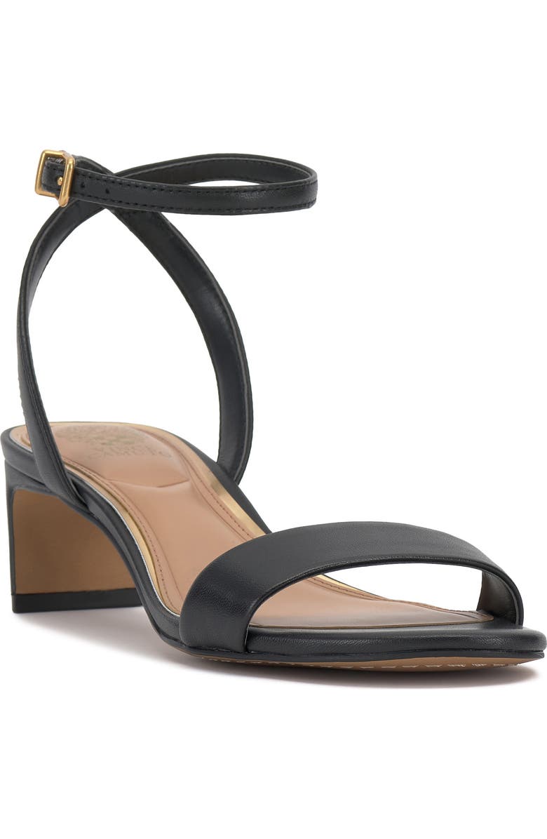 Vince Camuto Lilla Ankle Strap Sandal, Main, color, Black