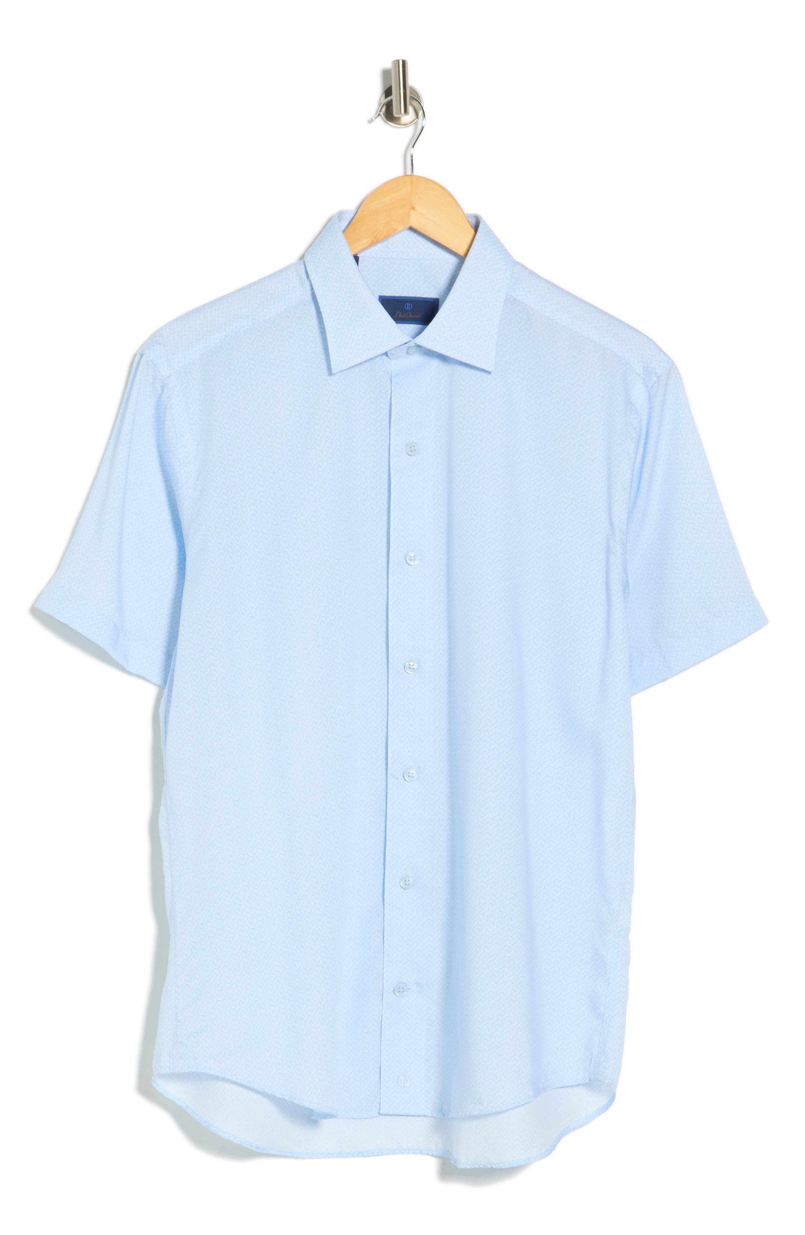 David Donahue Casual Short Sleeve Sport Shirt