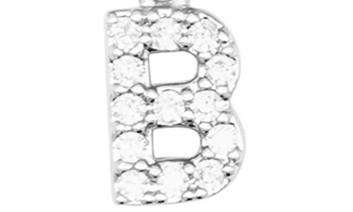 Adornia Initial & Heart 2-pack Stretch Bracelets In Silver-b