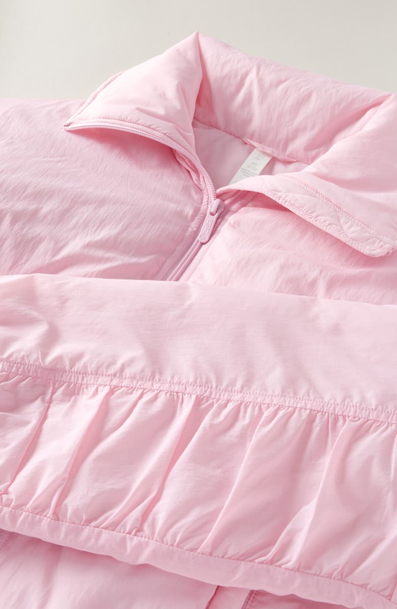 Zella Girl Kids' Ruched Crop Jacket, Alternate, color, Pink Pirouette