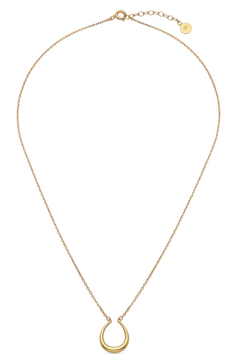 EYE CANDY LOS ANGELES Charline Pendant Necklace, Alternate, color, Gold