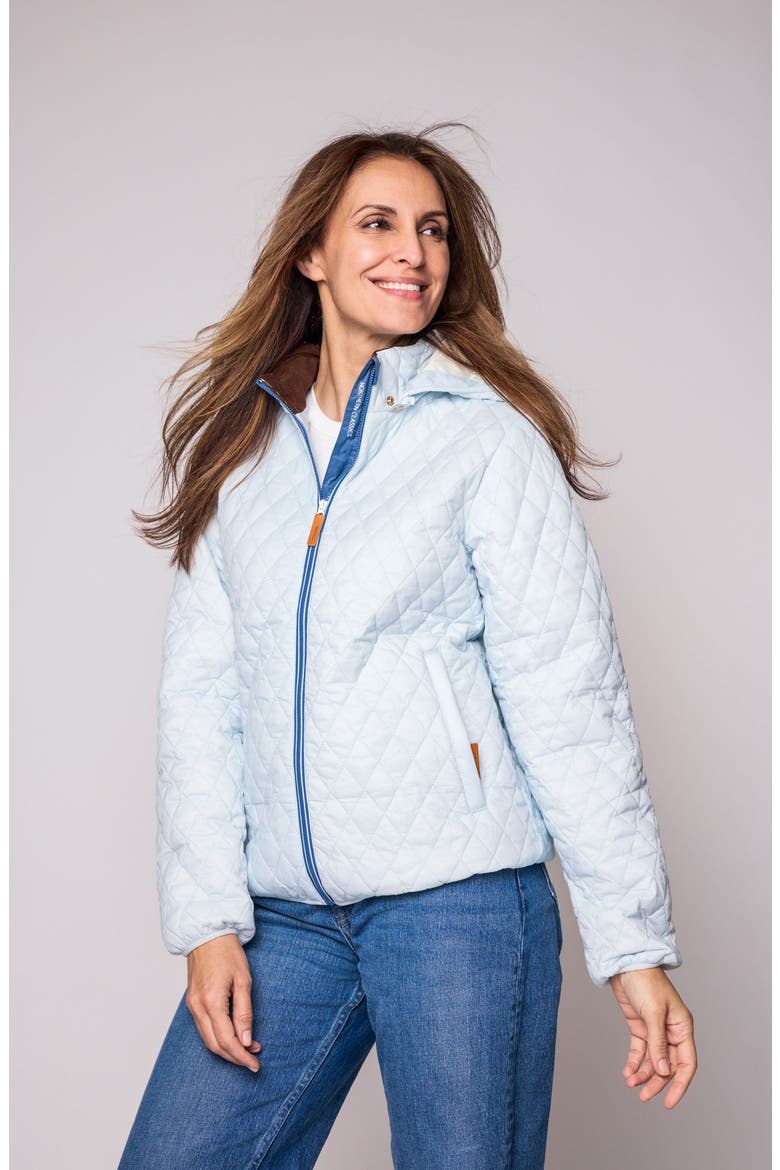 Quilted Puffer Jacket, Alternate, color, Cloud Blue