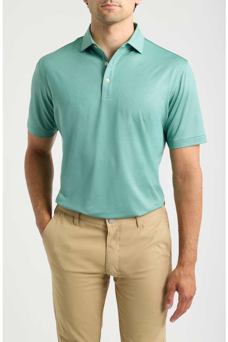 Fulton Summer Comfort Performance Jersey Polo, Main, color, FRESH MINT