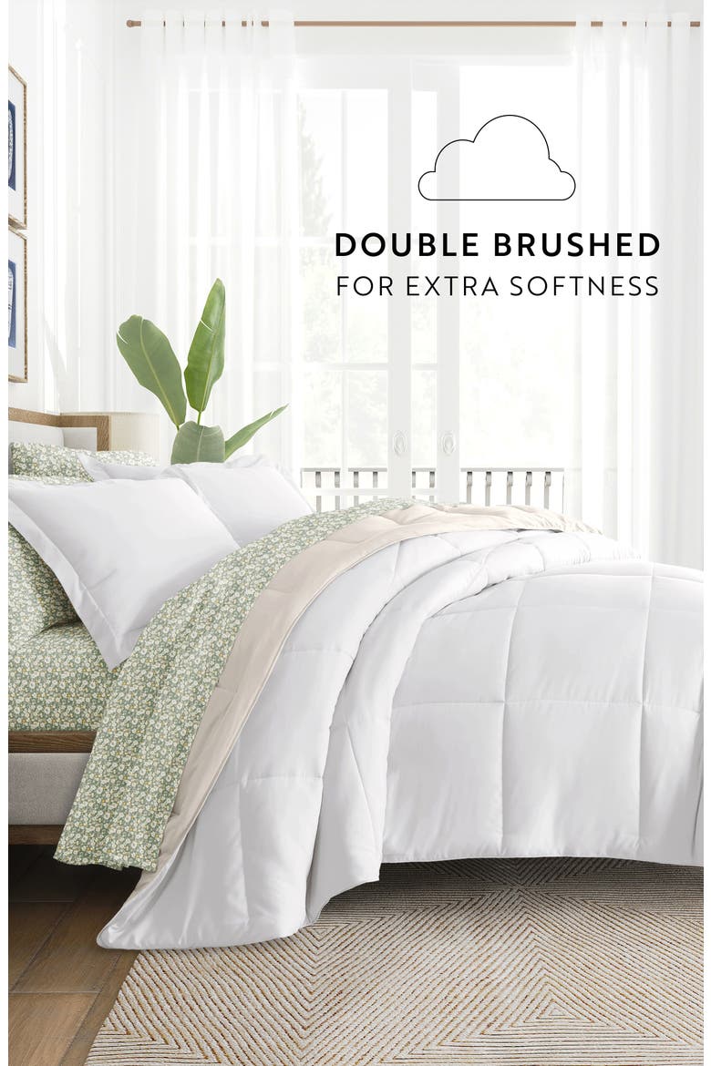 7-Piece Assorted Reversible Comforter Set, Alternate, color, WHITE