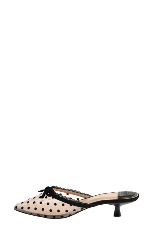 Chinese Laundry Mel Dot Mesh Pointed Toe Pump In Black
