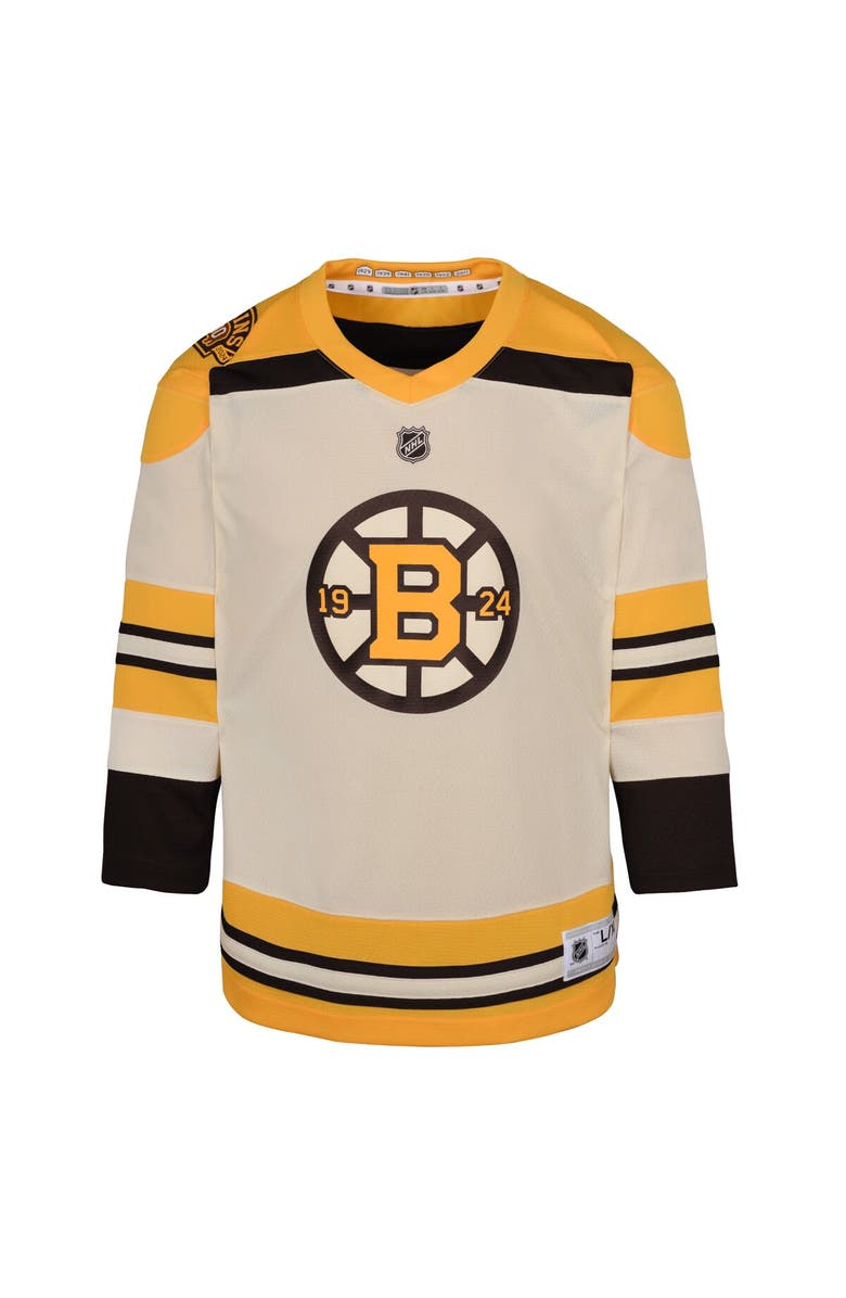 Outerstuff Toddler  Cream Boston Bruins 100th Anniversary Replica Jersey, Alternate, color, 