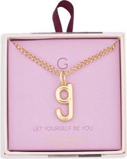 Leith Lowercase Initial Bubble Pendant Necklace