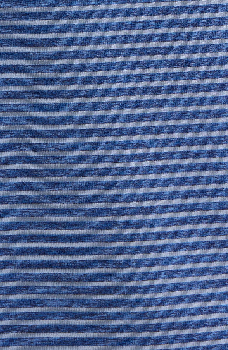 vineyard vines Stripe Sankaty Short Sleeve Performance Polo, Alternate, color, Blue/ Sum Evening