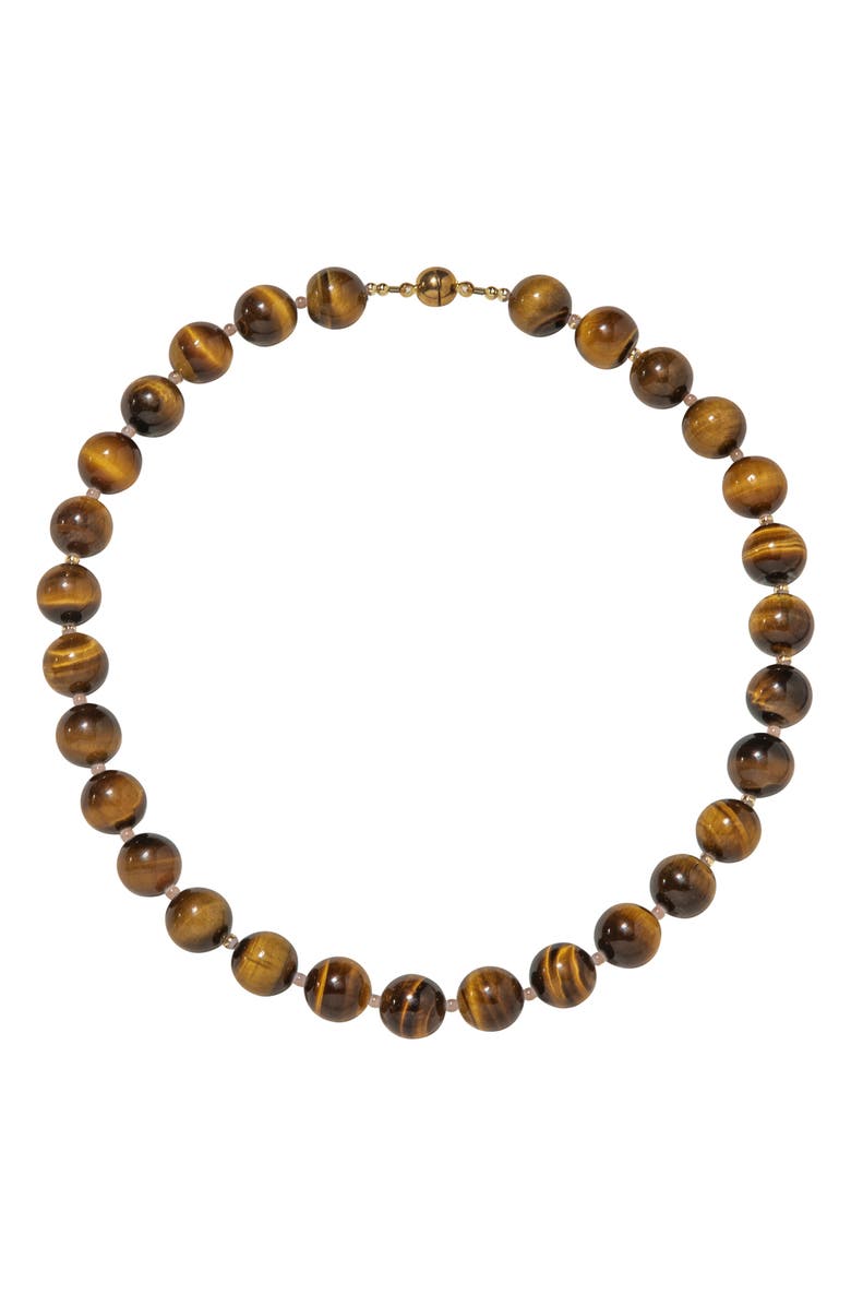 Jennifer Behr Corisande Necklace, Main, color, Tigers Eye
