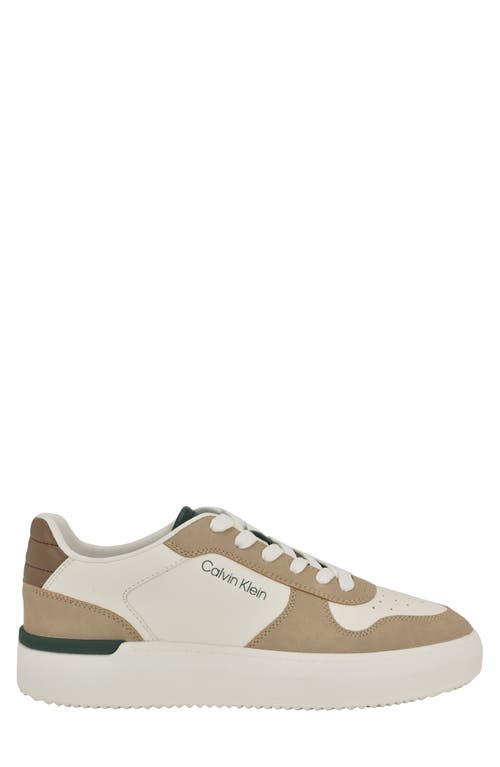 Calvin Klein Brayton Sneaker In Light Natural/green