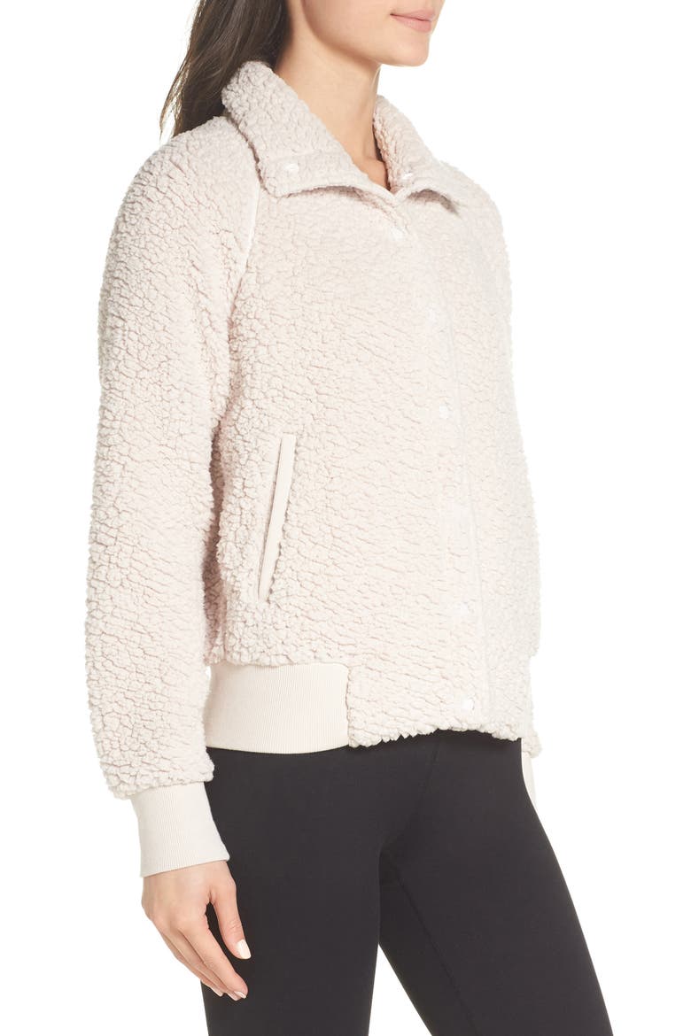 Cozy Up Bomber Jacket, Alternate, color, GREY CRYSTAL