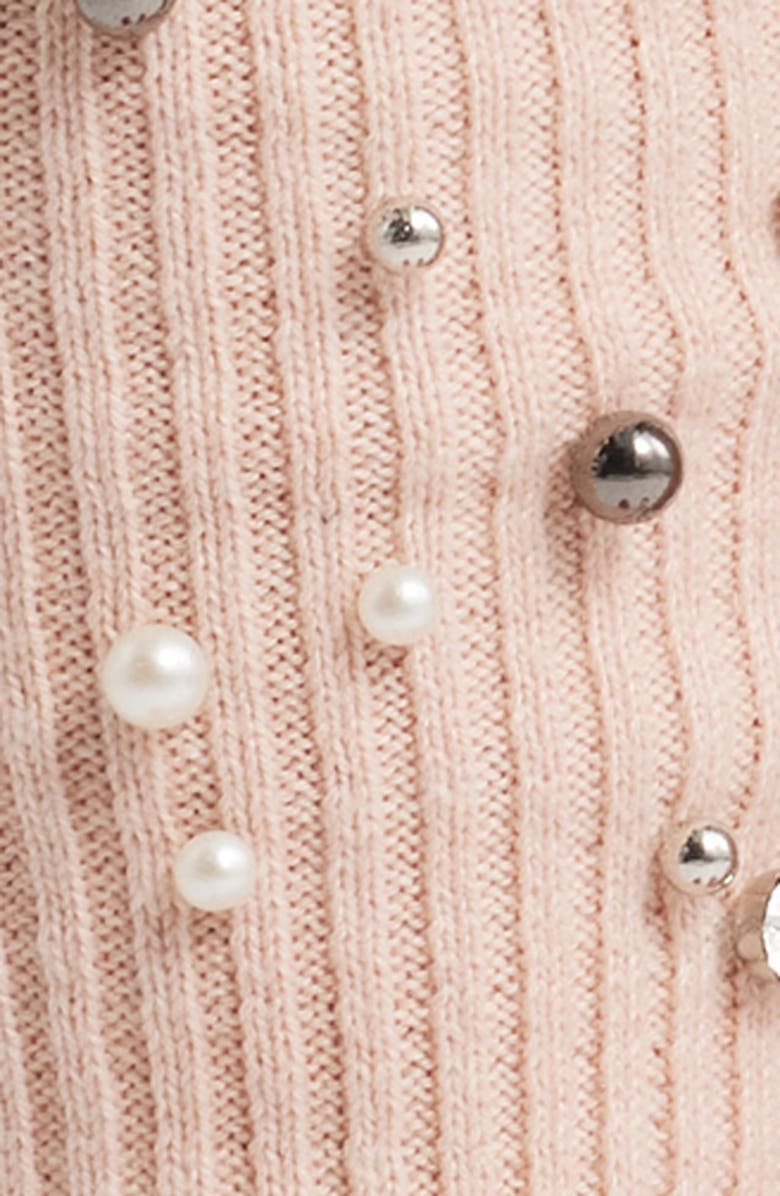 HIGH HEEL JUNGLE Blake Embellished Leg Warmers, Alternate, color, Medium Light Pink