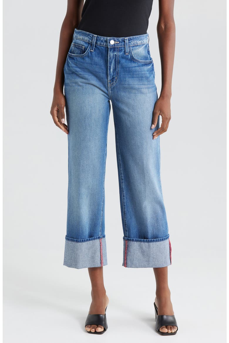 Leighton Cuff Stovepipe Jeans, Main, color, BRENTWOOD