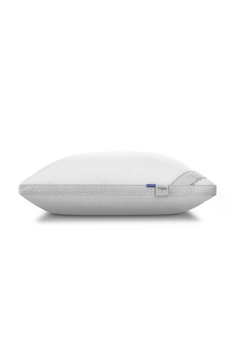 Togas Orbis siliconized 3D microfiber pillow, Alternate, color, White