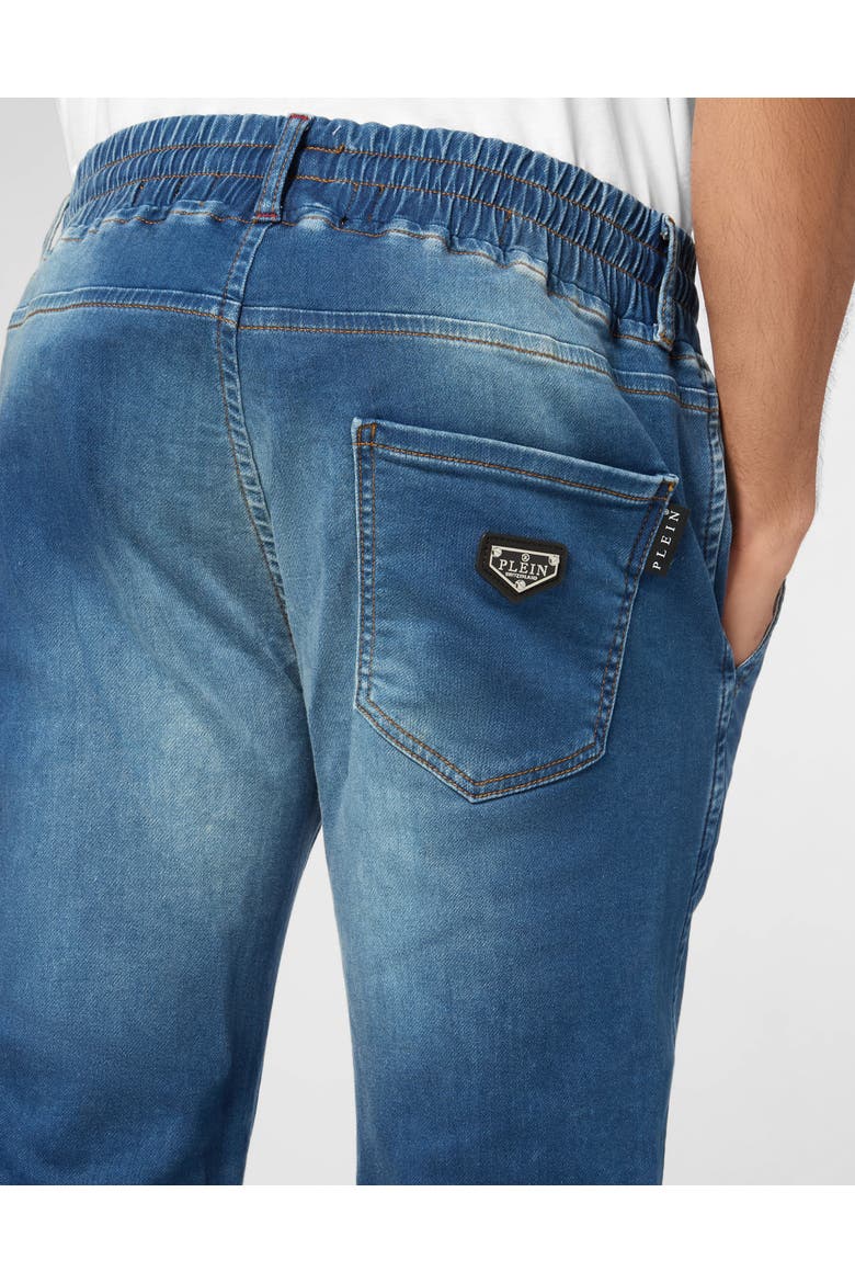 Denim Jogging Trousers Basic Men, Alternate, color, Royalty