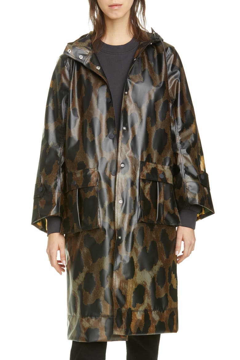 Leopard Print Thermoshell Parka, Main, color, MAXI LEOPARD 994
