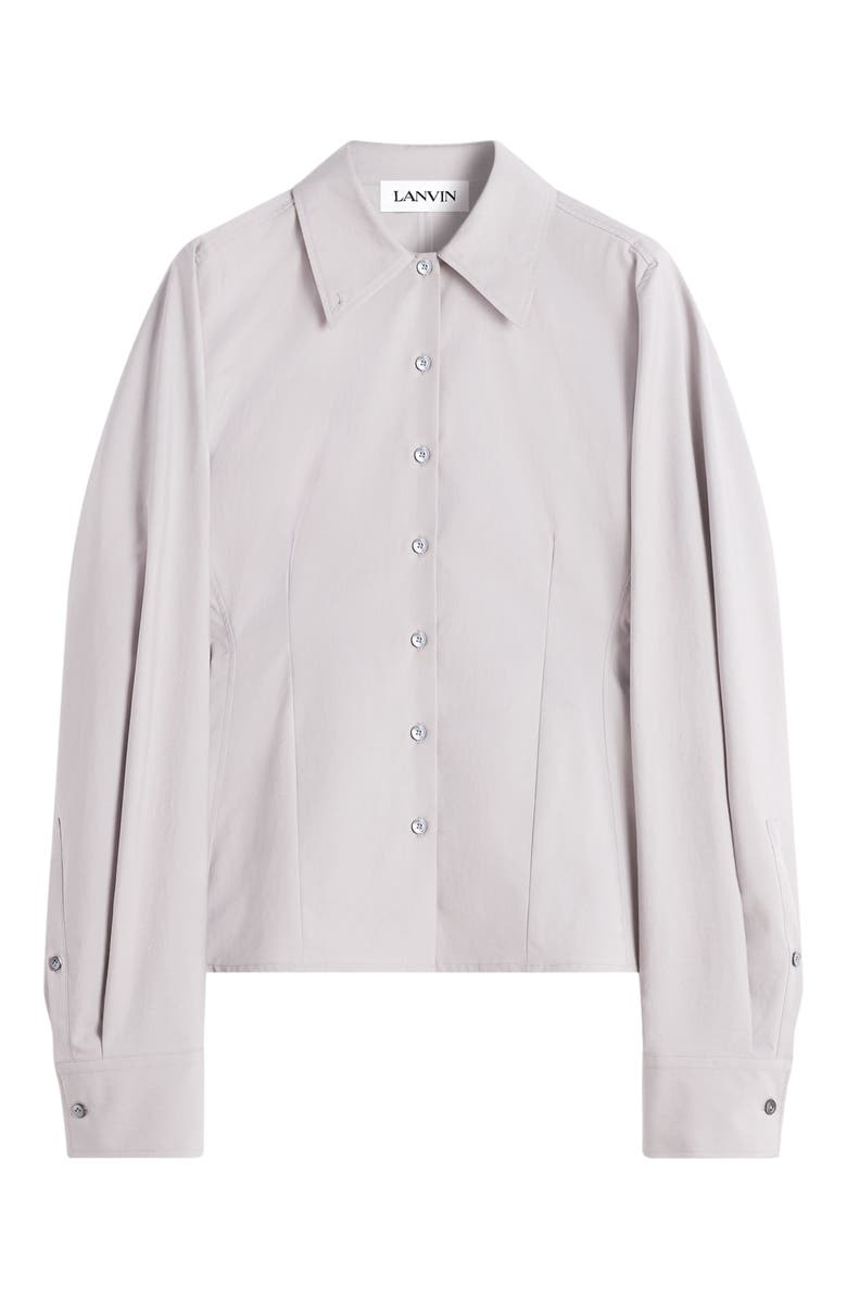 Lanvin Tailored Cotton Shirt, Alternate, color, Mink
