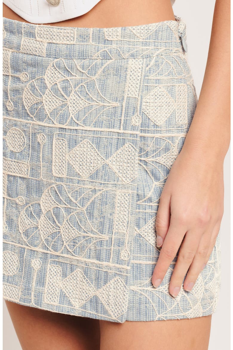 Embroidered Skort, Alternate, color, LIGHT BLUE