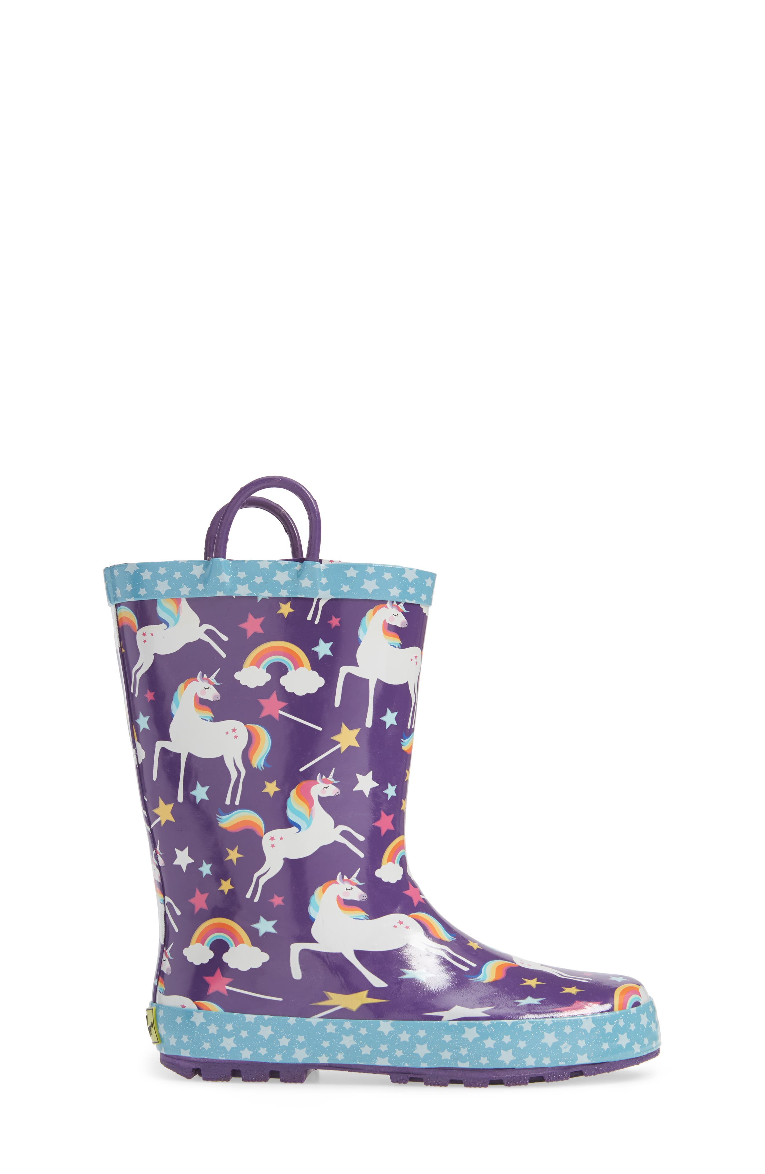 Western Chief Unicorn Rain Boot, Alternate, color, Purple