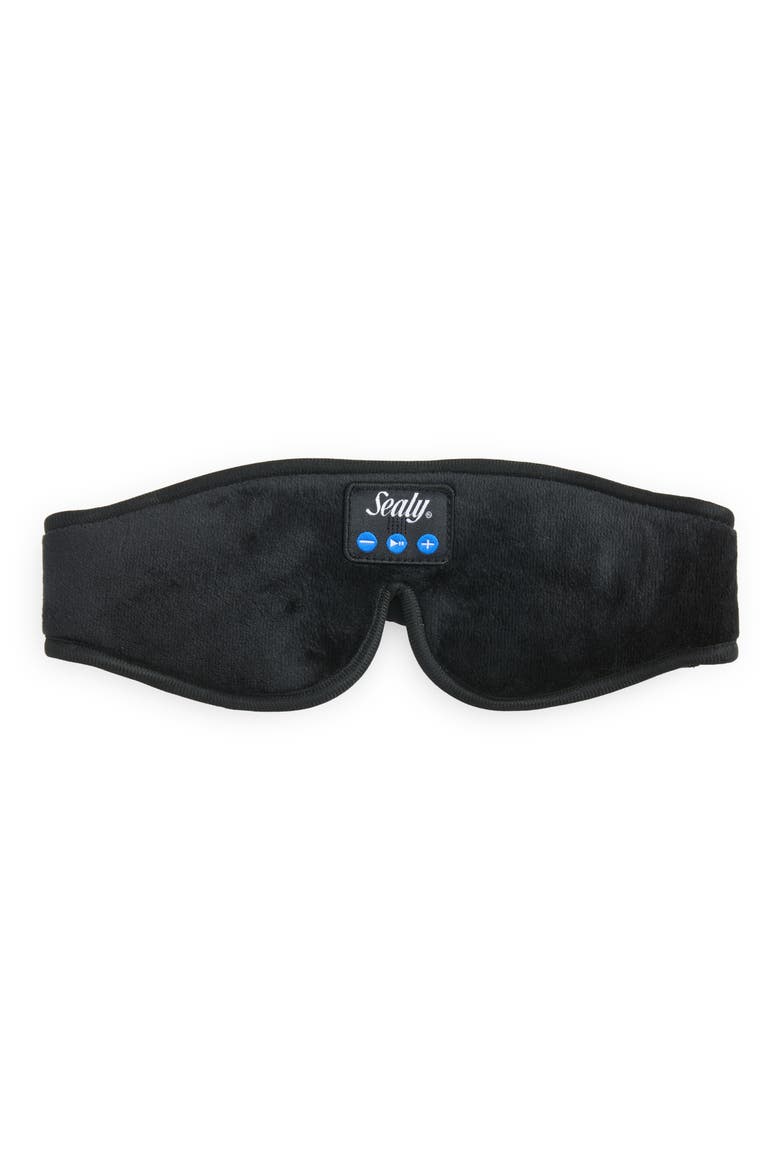 Bluetooth Memory Foam Sleep Mask, Main, color, BLACK