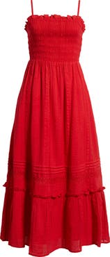 Cleobella Magnolia Ruffle Trim Maxi Dress