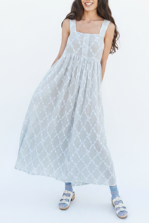 Gabby Button-up Ankle Length Dress