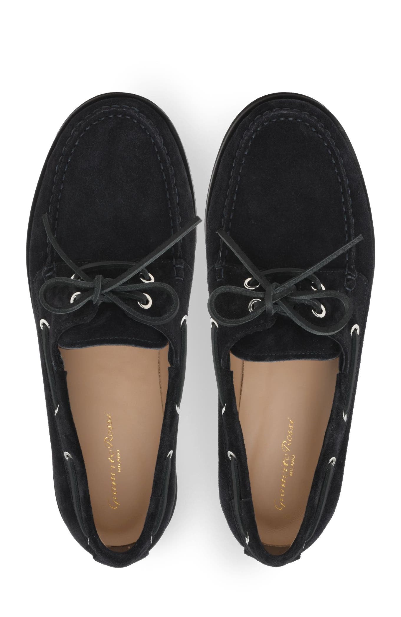 Vandée Mocassin, Alternate, color, Blue Suede Leather