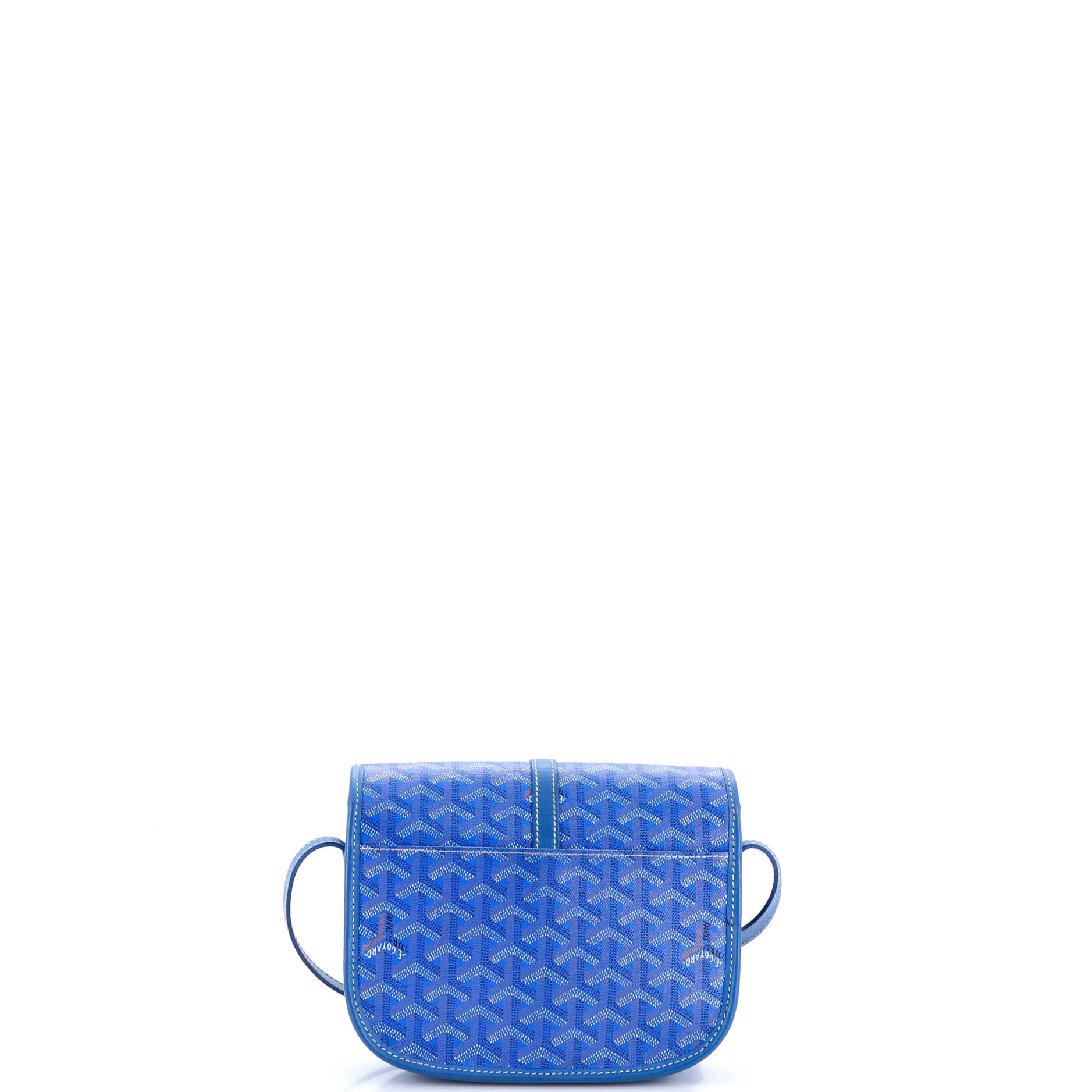 Pre-Owned Goyard Belvedere II Messenger Bag Coated Canvas PM, Alternate, color, Blue