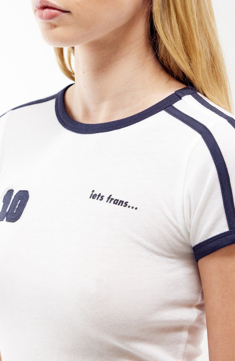 Iets Frans Mia Football Baby Tee, Alternate, color, 