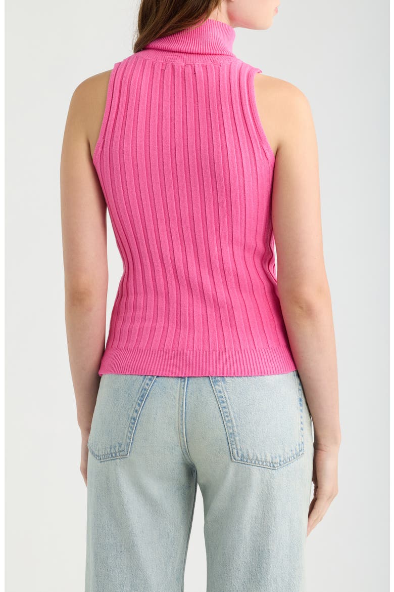 Ben Sleeveless Turtleneck Sweater, Alternate, color, FUCHSIA