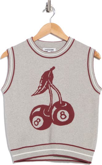 Cherry Sweater Vest
