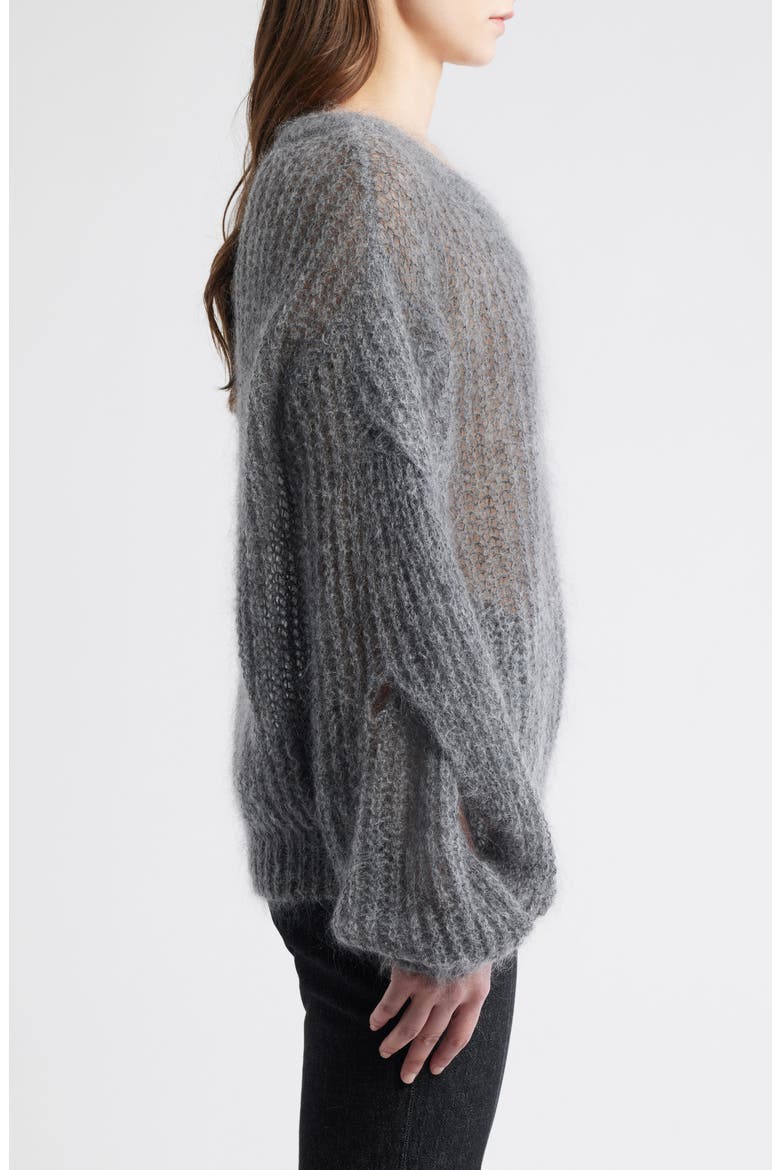 Fucinta V-Neck Sweater, Alternate, color, MIDNIGHT GREY MELANGE