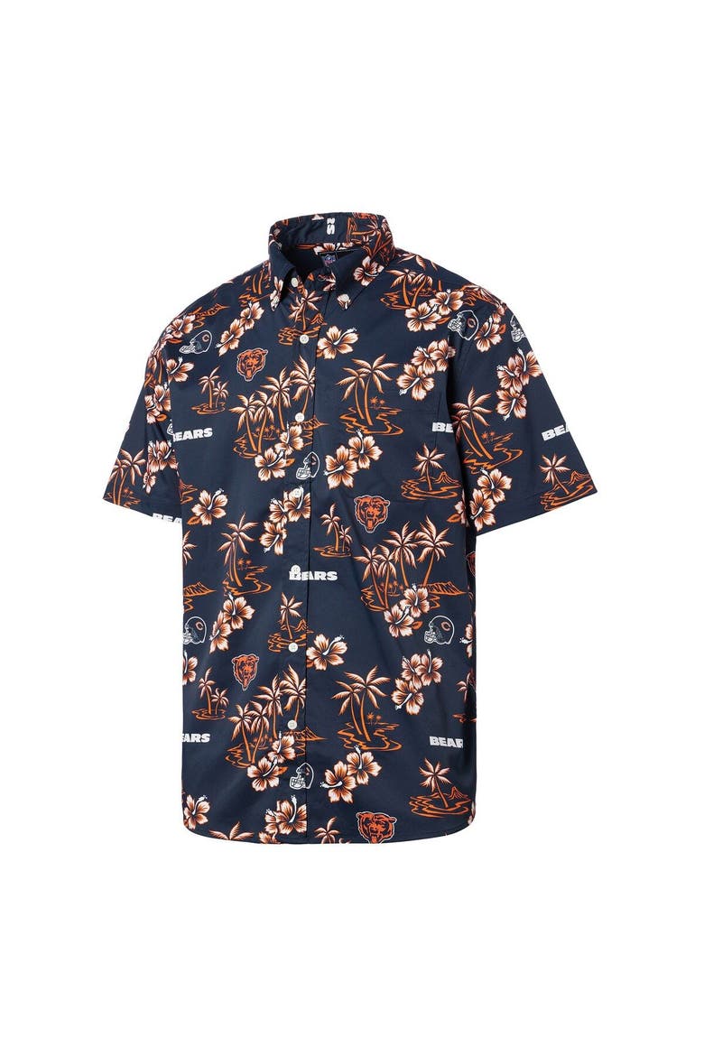 Men's Reyn Spooner Navy Chicago Bears Kekai Button-Up Shirt, Alternate, color, Navy