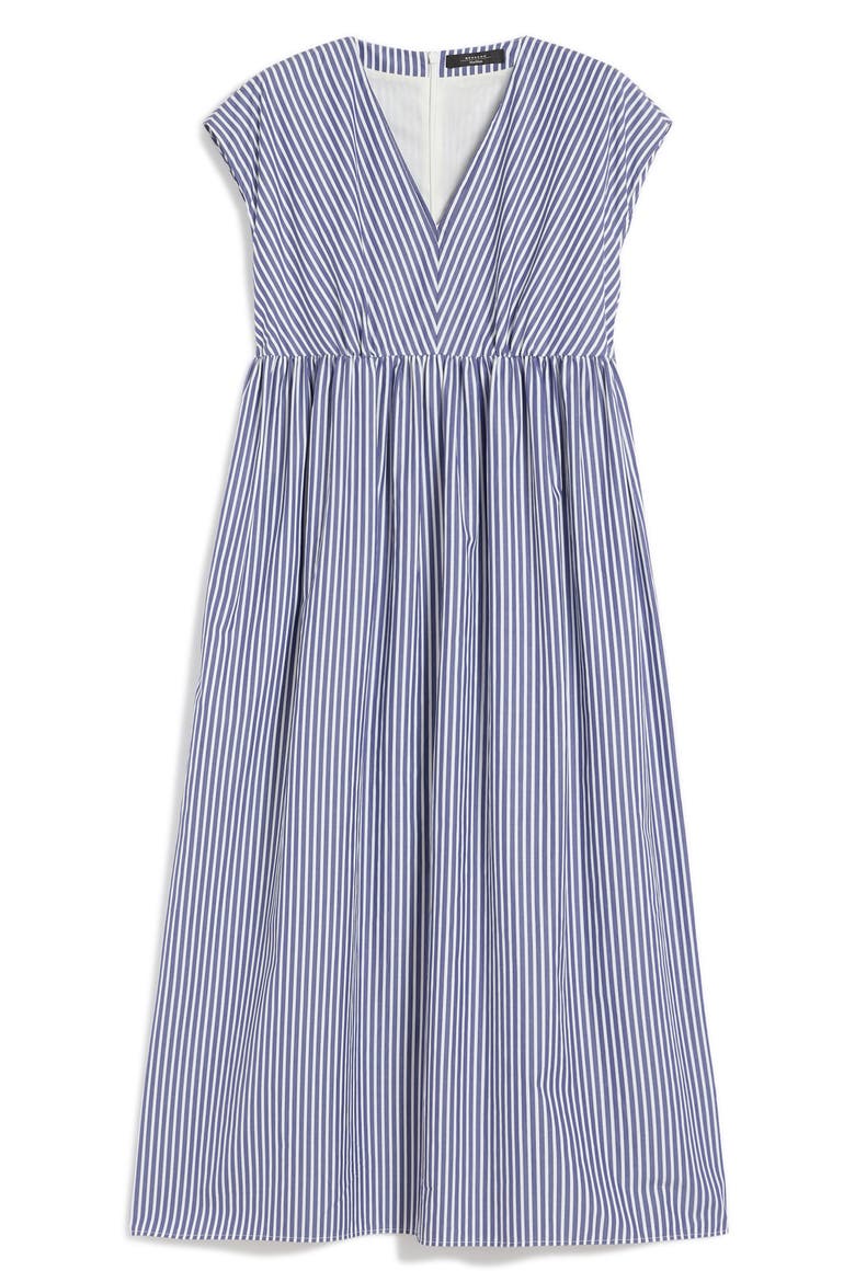 Molo Stripe Cotton Dress, Alternate, color, NAVY