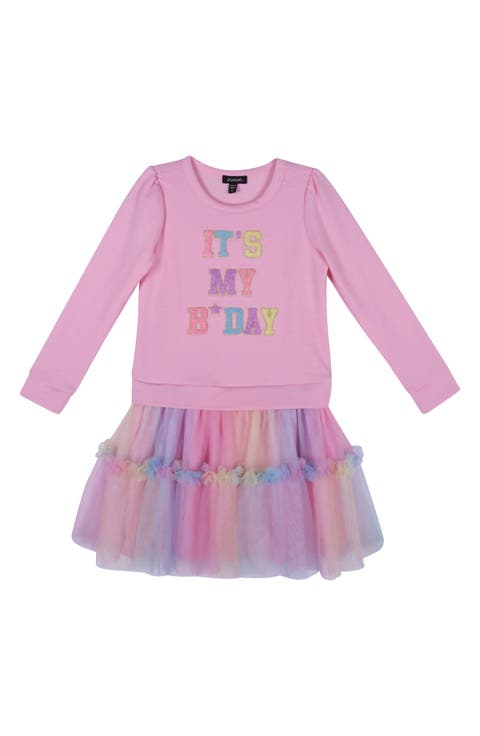 Kids' Puff Sleeve Tutu Dress (Toddler & Little Kid)