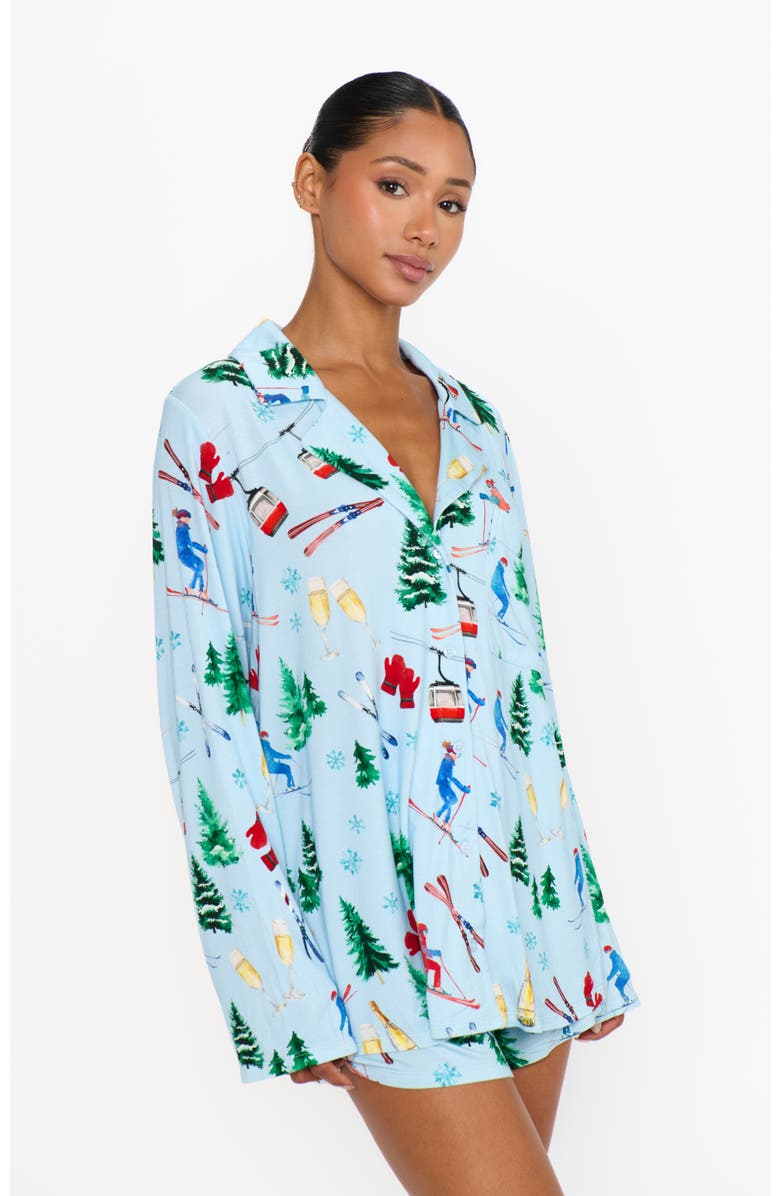 Show Me Your Mumu Favorite PJ Set, Alternate, color, Slopes And Sips Jersey
