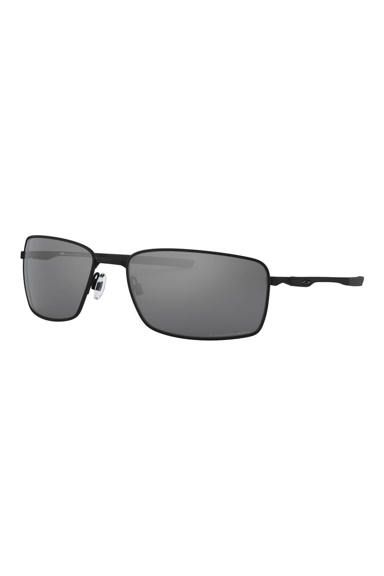 60mm Polarized Sunglasses, Alternate, color, MATTE BLACK