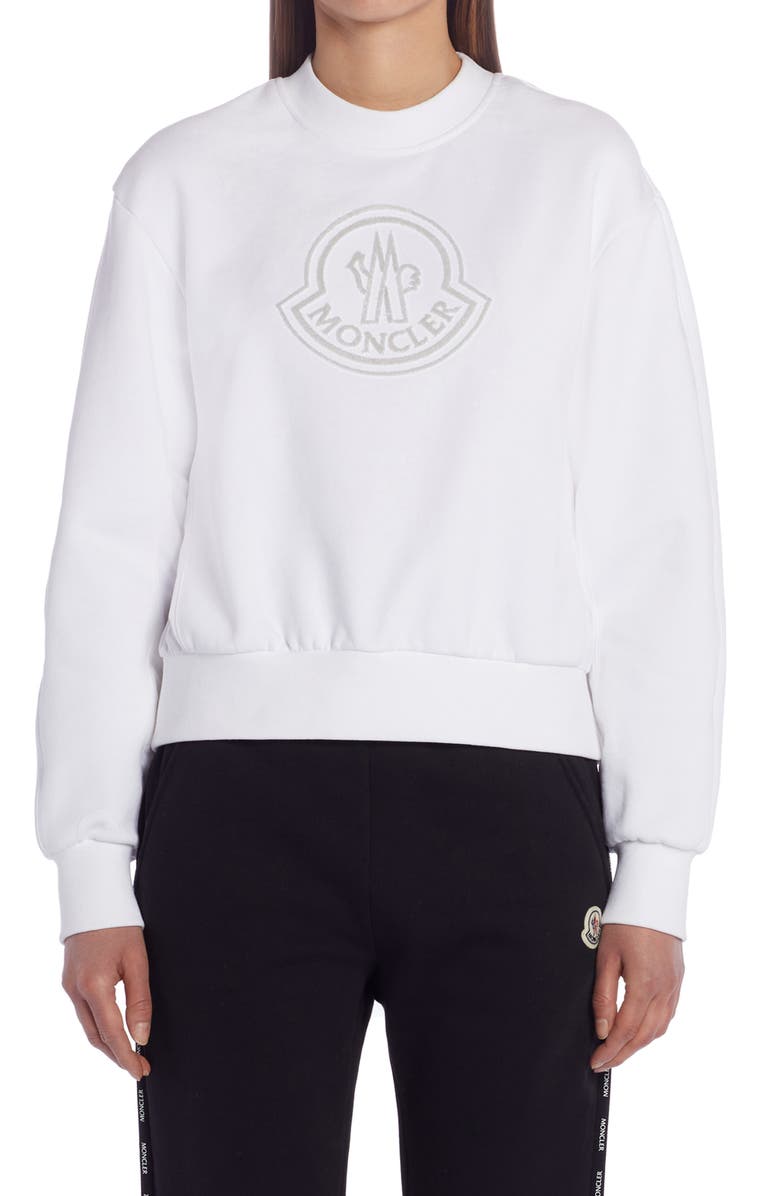 Moncler Logo Graphic Sweatshirt, Main, color, 