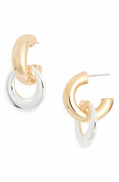 Leith Ring Drop Huggie Hoop Earrings