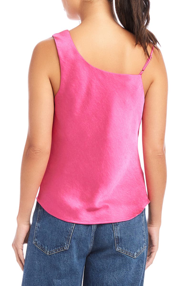 FIFTEEN TWENTY Sasha Hammered Satin Asymmetric Tank Top, Alternate, color, 