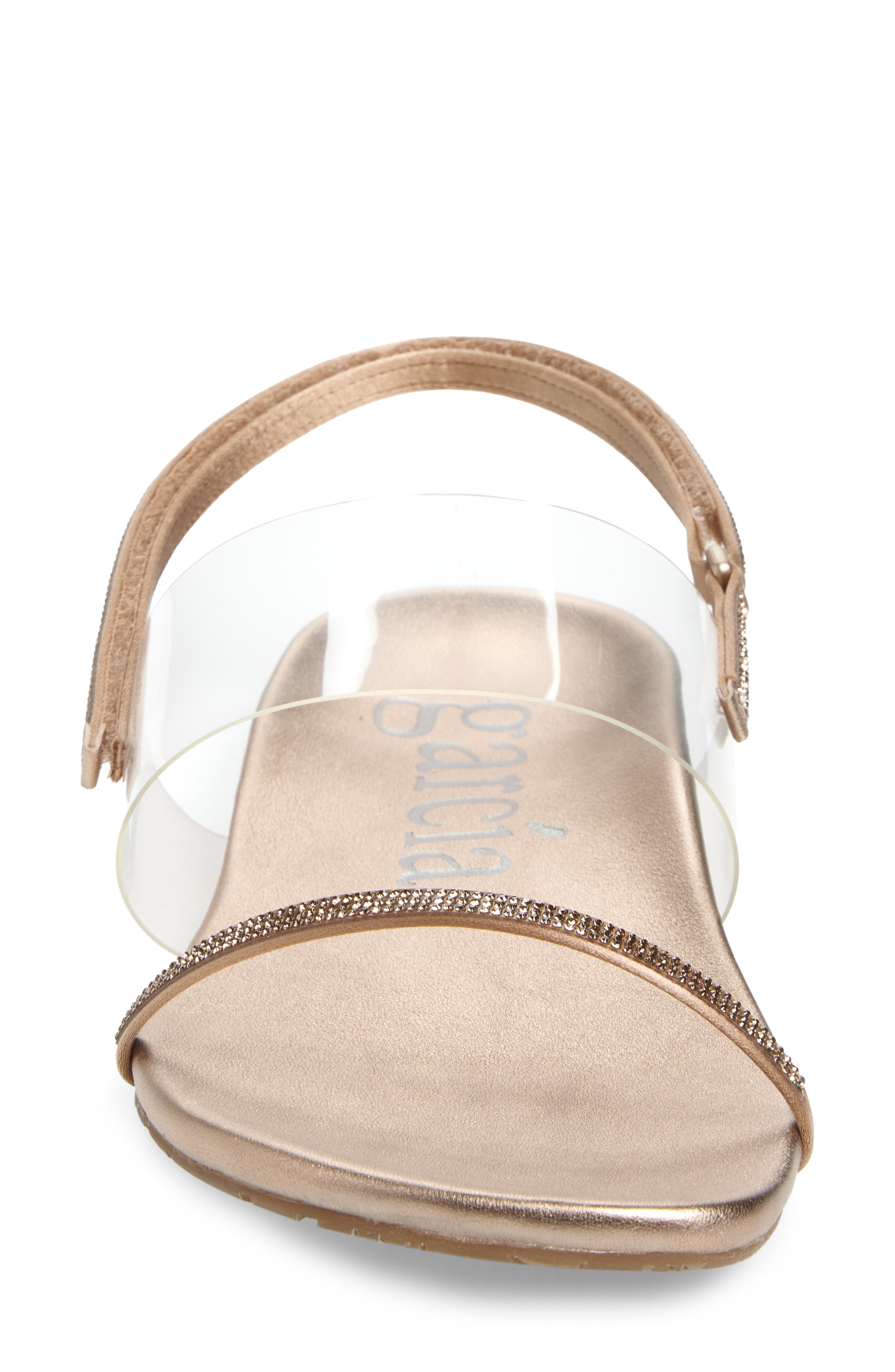 Pedro Garcia Blaer Slingback Sandal, Alternate, color, Rose Gold Nappa Lame-Jelly