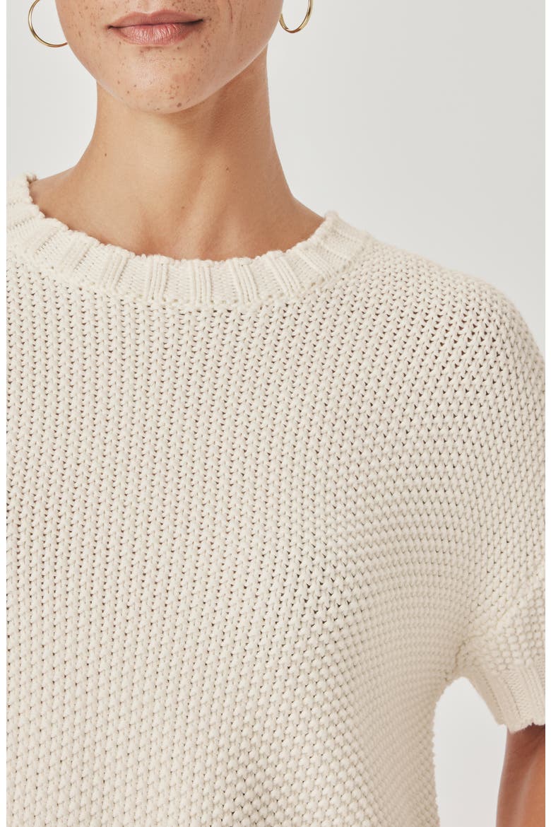Annmarie Cotton Sweater, Alternate, color, SHELL WHITE