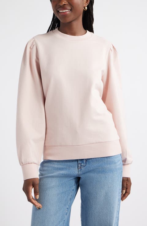 Puff Shoulder Sweatshirt