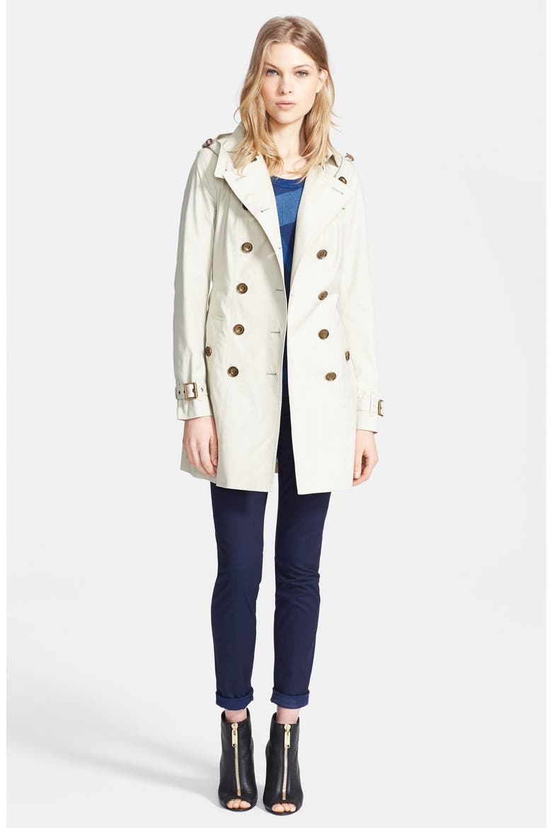 'Reymoore' Trench Coat with Detachable Hood, Main, color, TRENCH